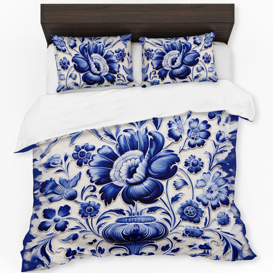 Delft Bloom Duvet Cover Set