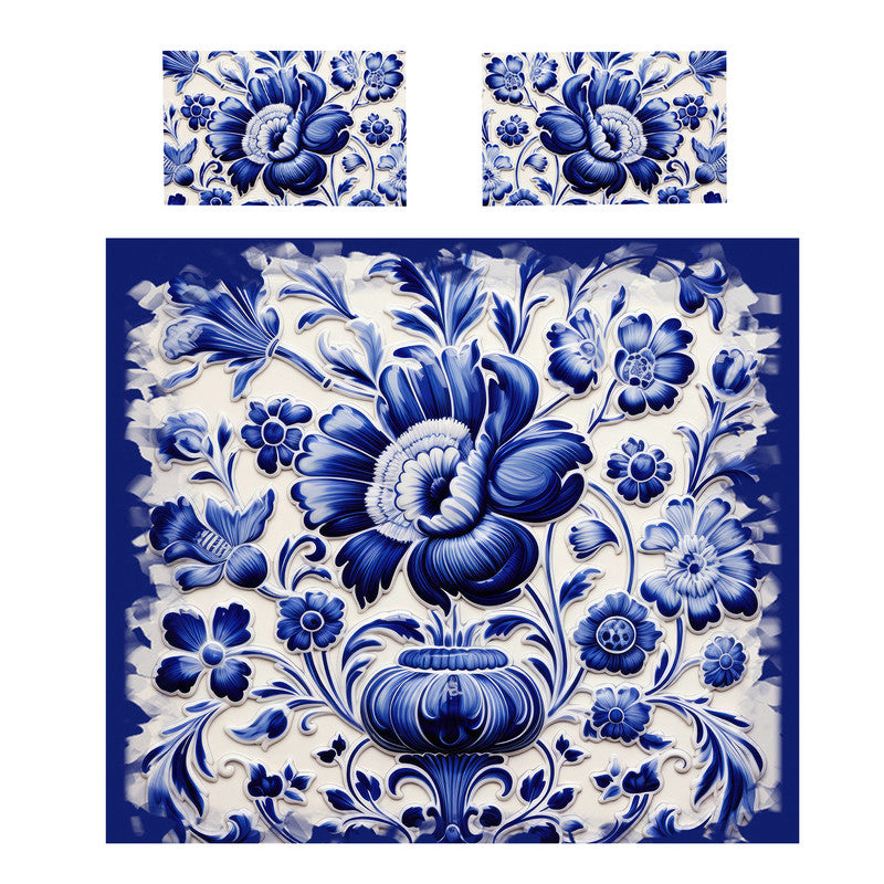 Delft Bloom Duvet Cover Set