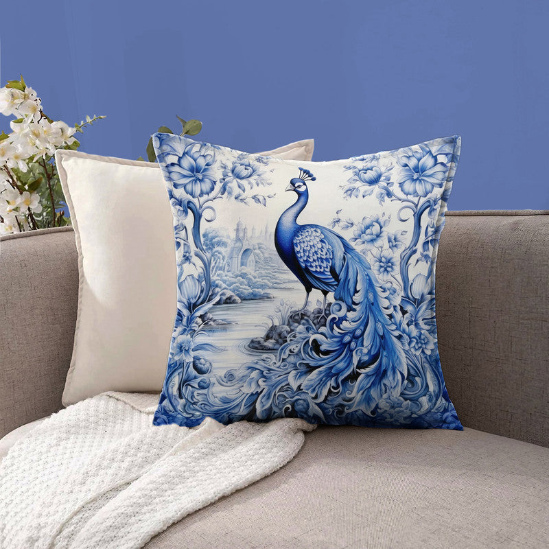 Delft Peacock s Whisper Exclusive Range Cushions