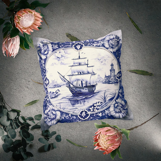 Delft Sailing Through Time Exclusive Range Cushions