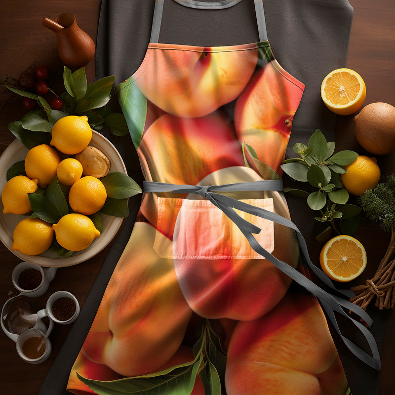Delicious Apricots Medium Length Apron