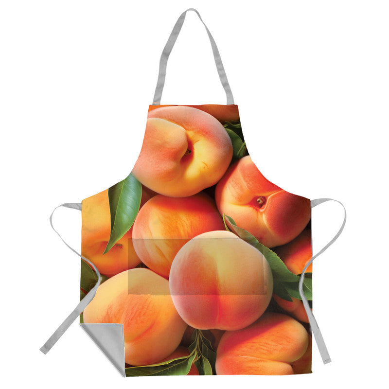 Delicious Apricots Medium Length Apron
