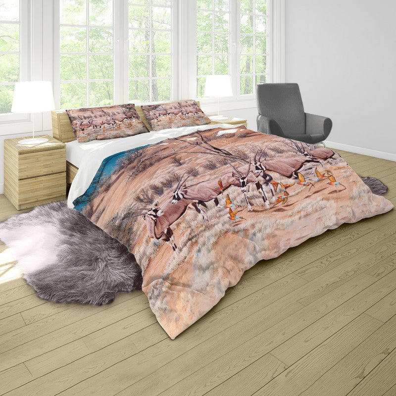 Desert Gemsbok Duvet Cover Set by Delene Lambert