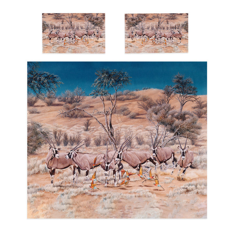 Desert Gemsbok Duvet Cover Set by Delene Lambert