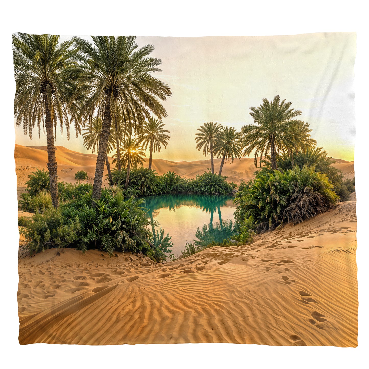 Desert Oasis Light Weight Fleece Blanket