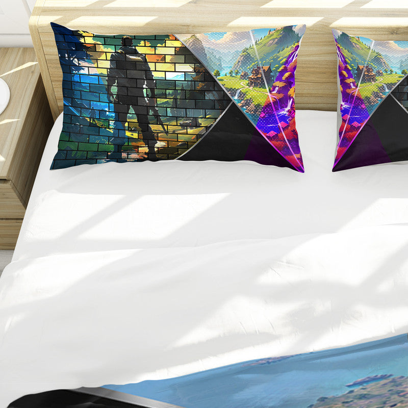Digital Fortnite Duvet Cover Set
