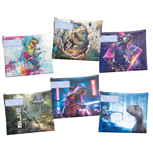 Dino Subject Savvy Book Bags Set of 6