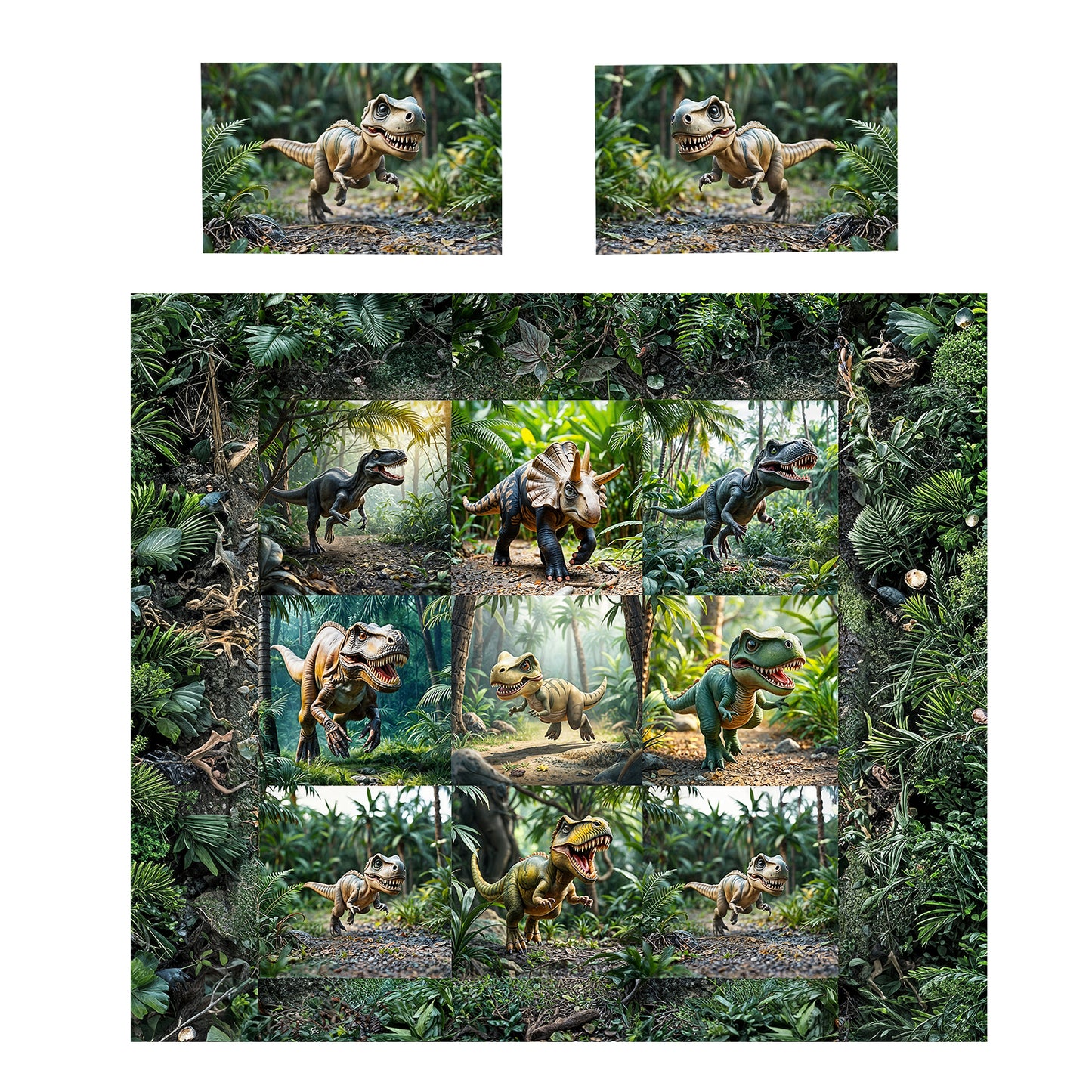 Dinosaur Land Kids Duvet Cover Set