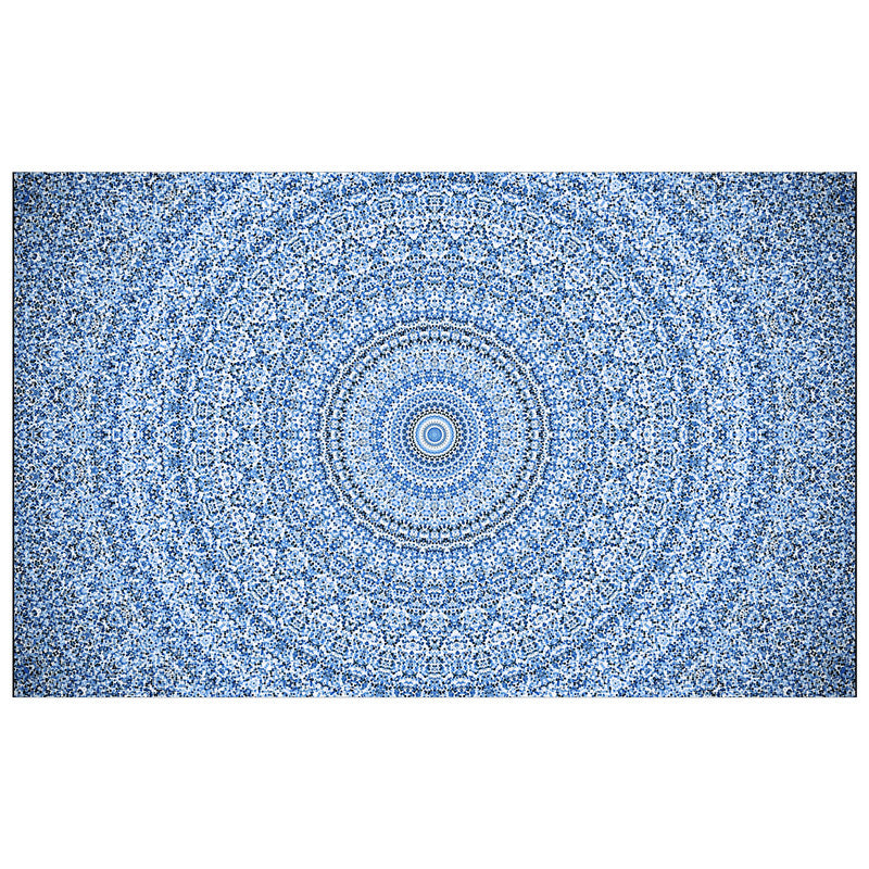Divine Symmetry Blue Rectangle Tablecloth
