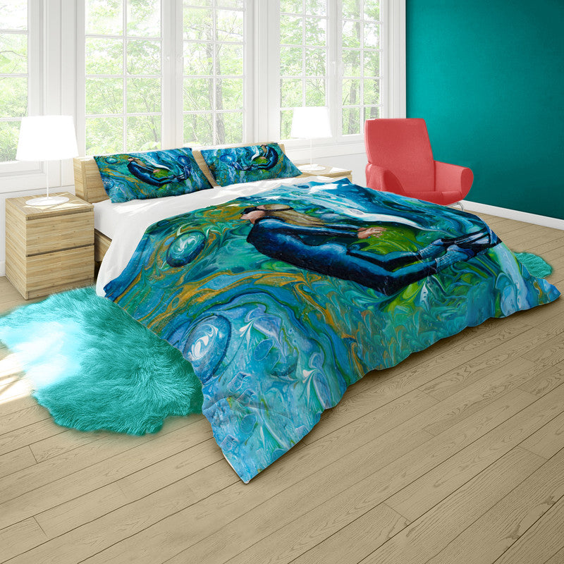 Diving Deep Duvet Cover Set by Cherylin Louw