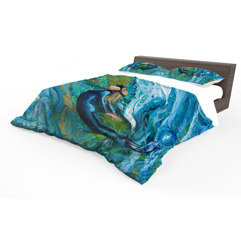 Diving Deep Duvet Cover Set by Cherylin Louw