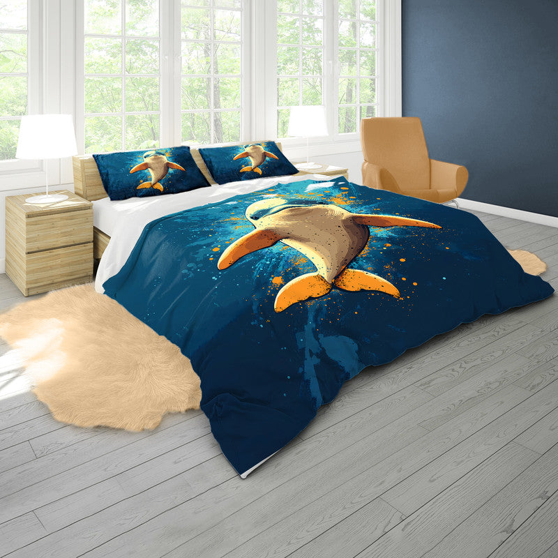 Dolphin Duvet Cover Set by Wikus Schalkwyk