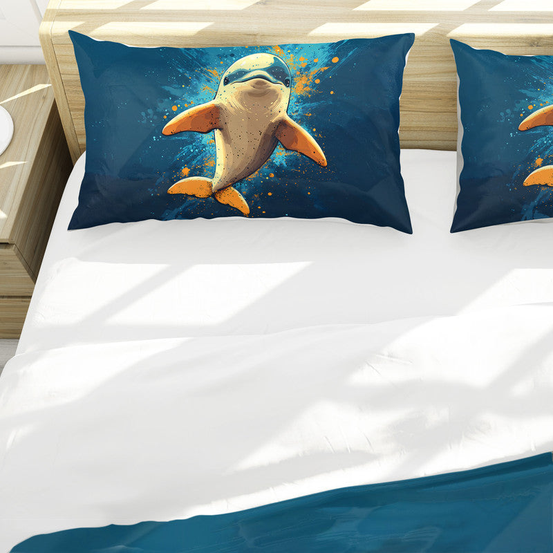 Dolphin Duvet Cover Set by Wikus Schalkwyk