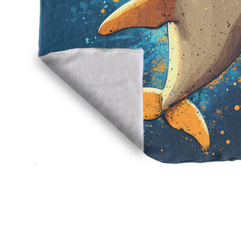 Dolphin Minky Blanket by Wikus Schalkwyk