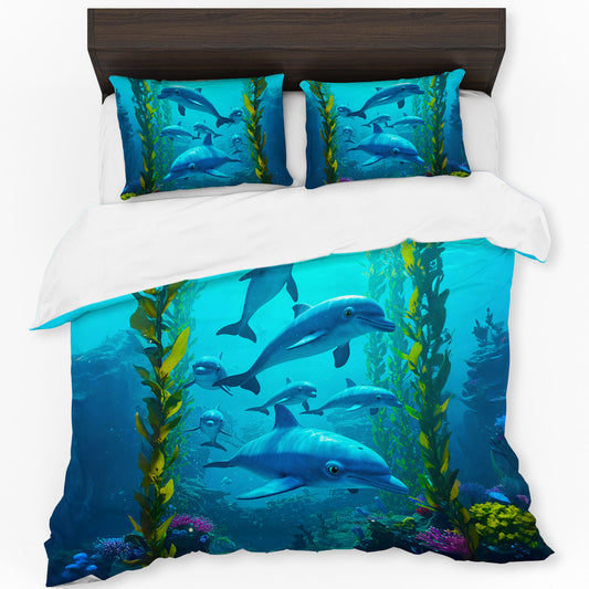 Dolphin Symphony Duvet Cover Set