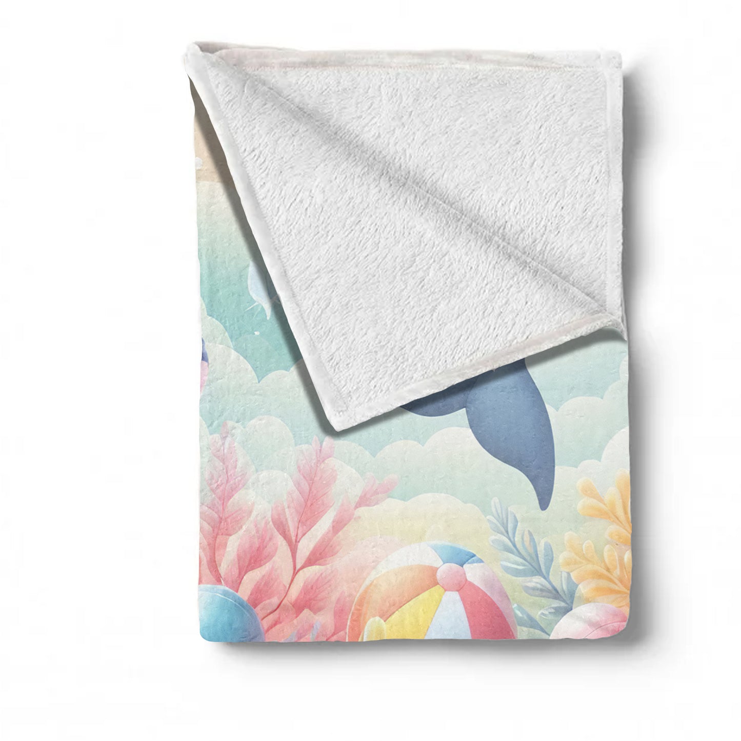 Dolphin Doodles Minky Blanket
