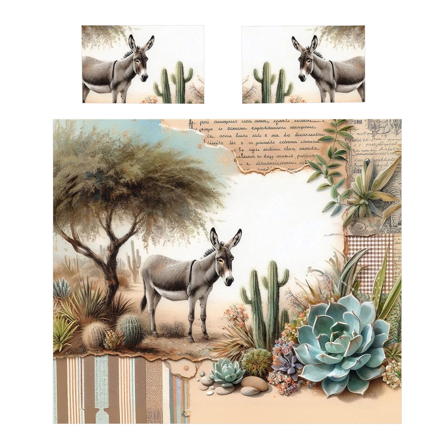 Donkey Alone Duvet Cover Set