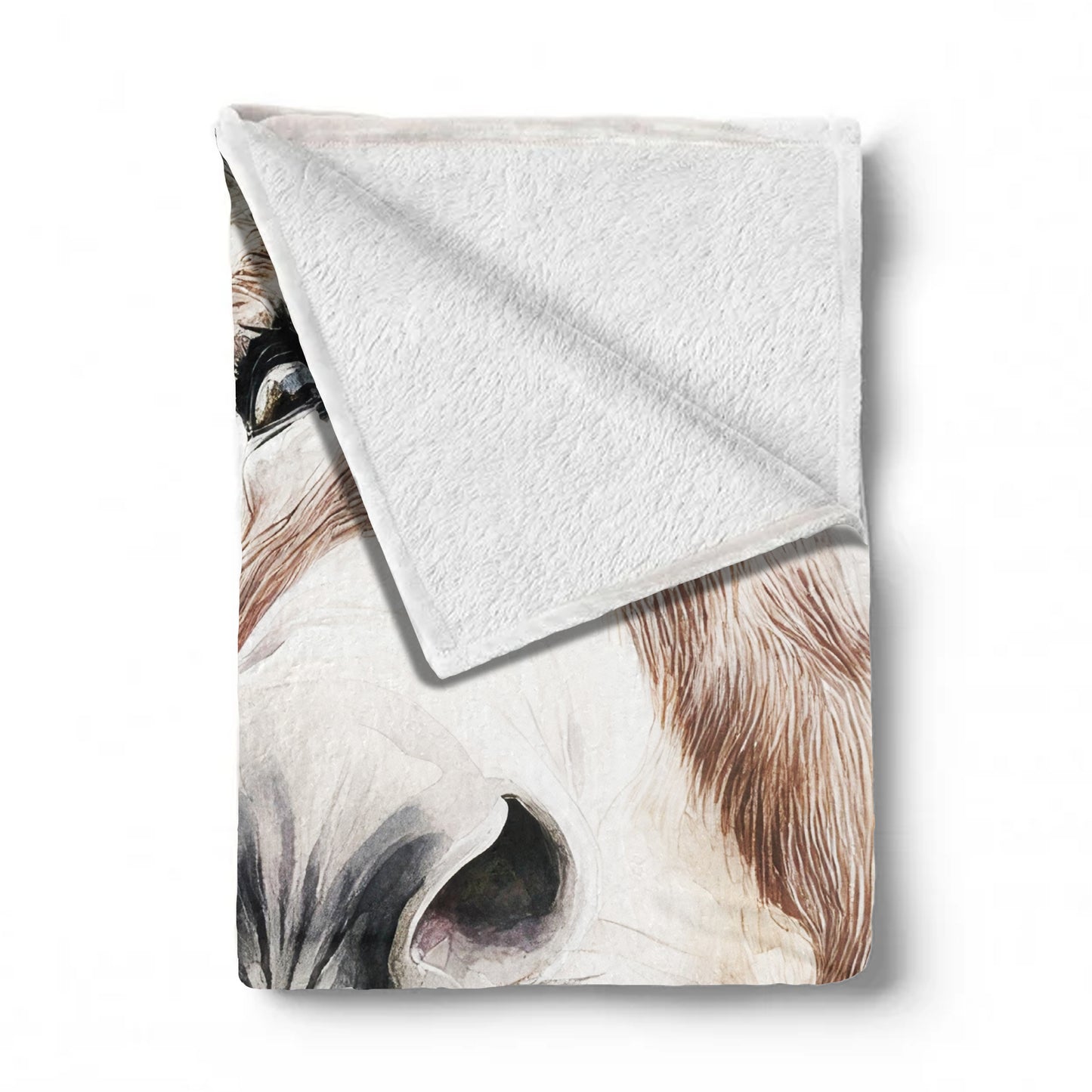 Donkey & Pink Proteas Light Weight Fleece Blanket by Mark van Vuuren