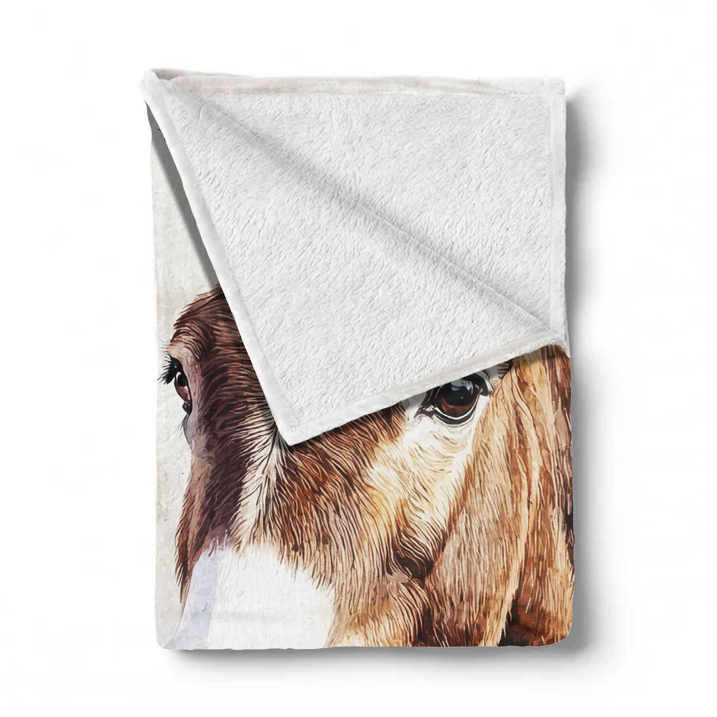 Donkey & Protea Light Weight Fleece Blanket by Mark van Vuuren