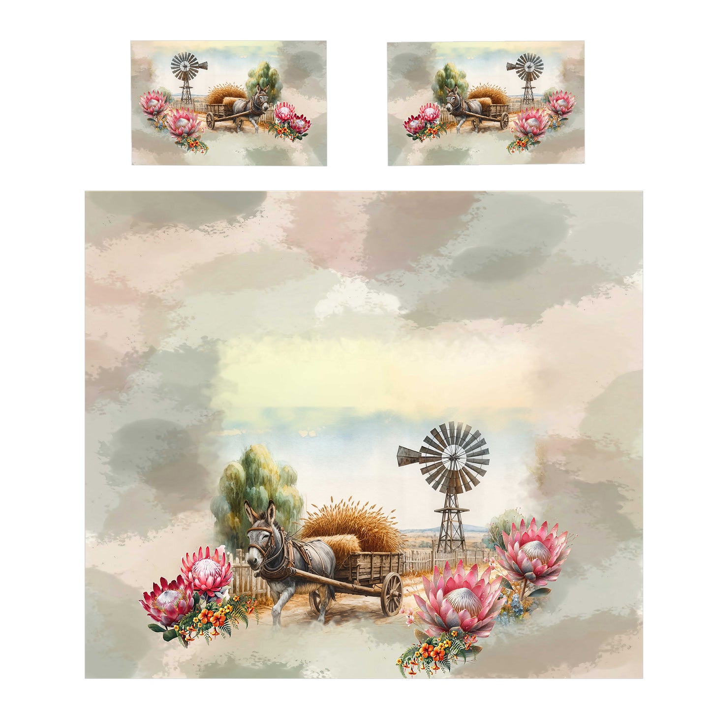Donkey goes to Town Duvet Cover Set