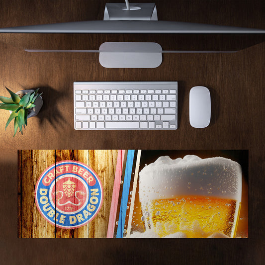 Double Dragon Craft Beer Large Desk Pad