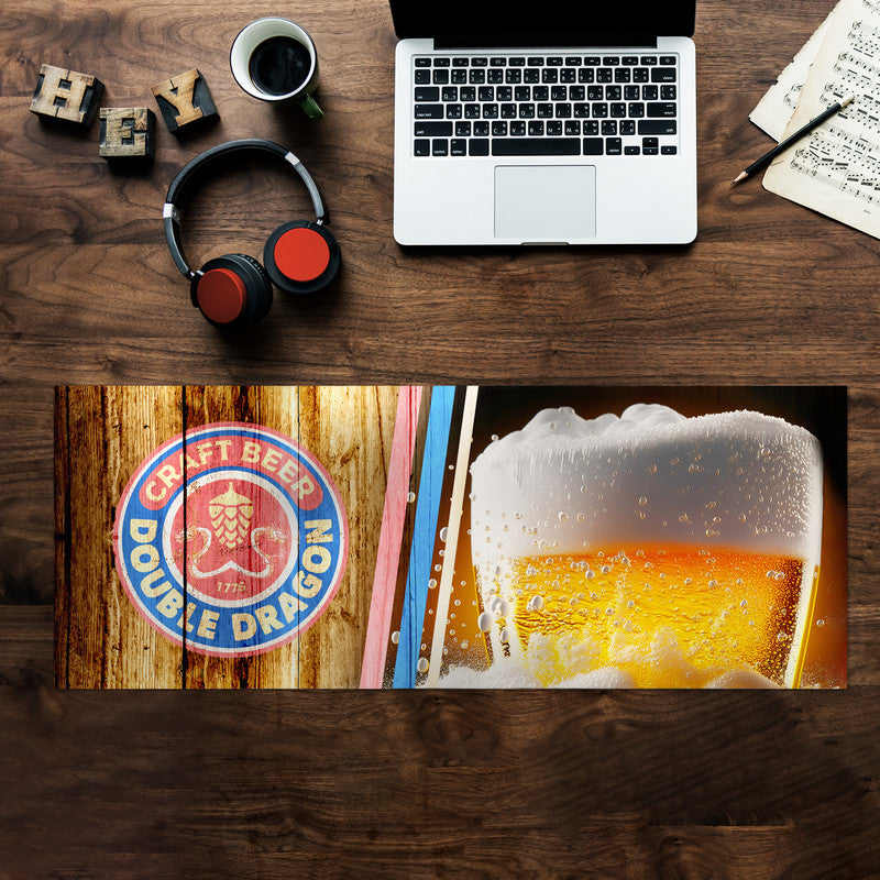 Double Dragon Craft Beer Large Desk Pad