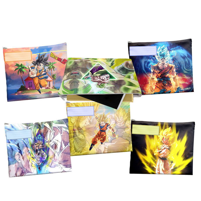 Dragonball Saiyan Subject Savvy Book Bags Set of 6