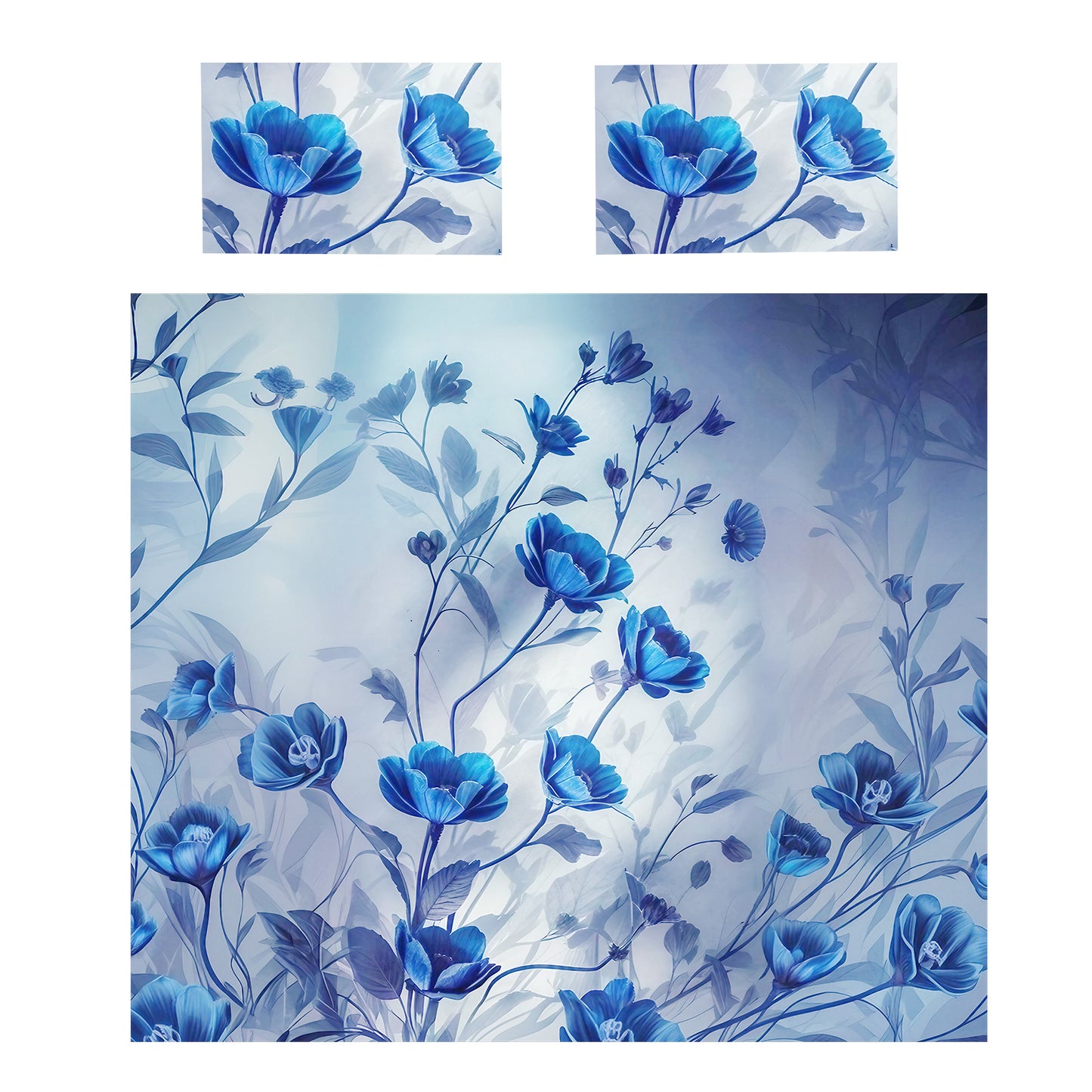 Dream in Indigo Silk Duvet Cover Set