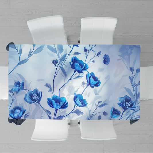 Dream in Indigo Silk Rectangle Tablecloth