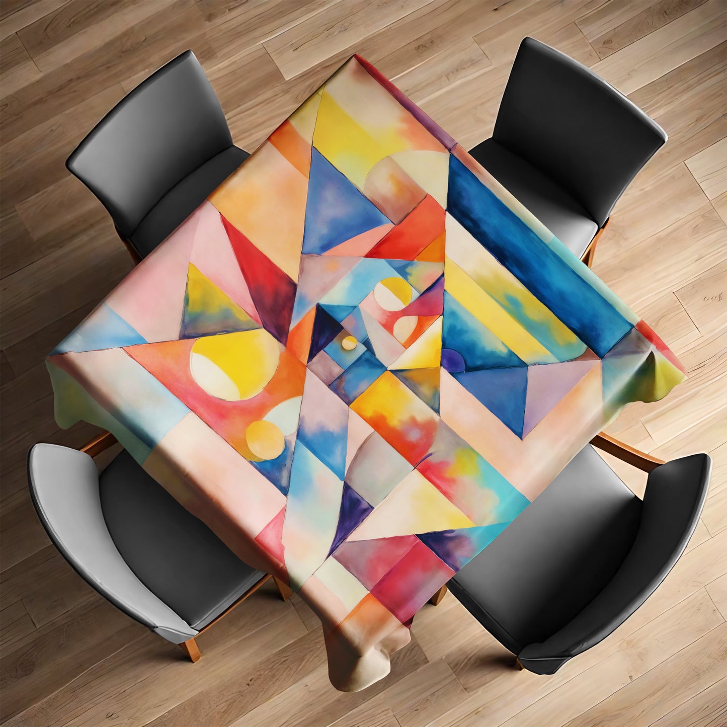 Dreaming Cubism Square Tablecloth