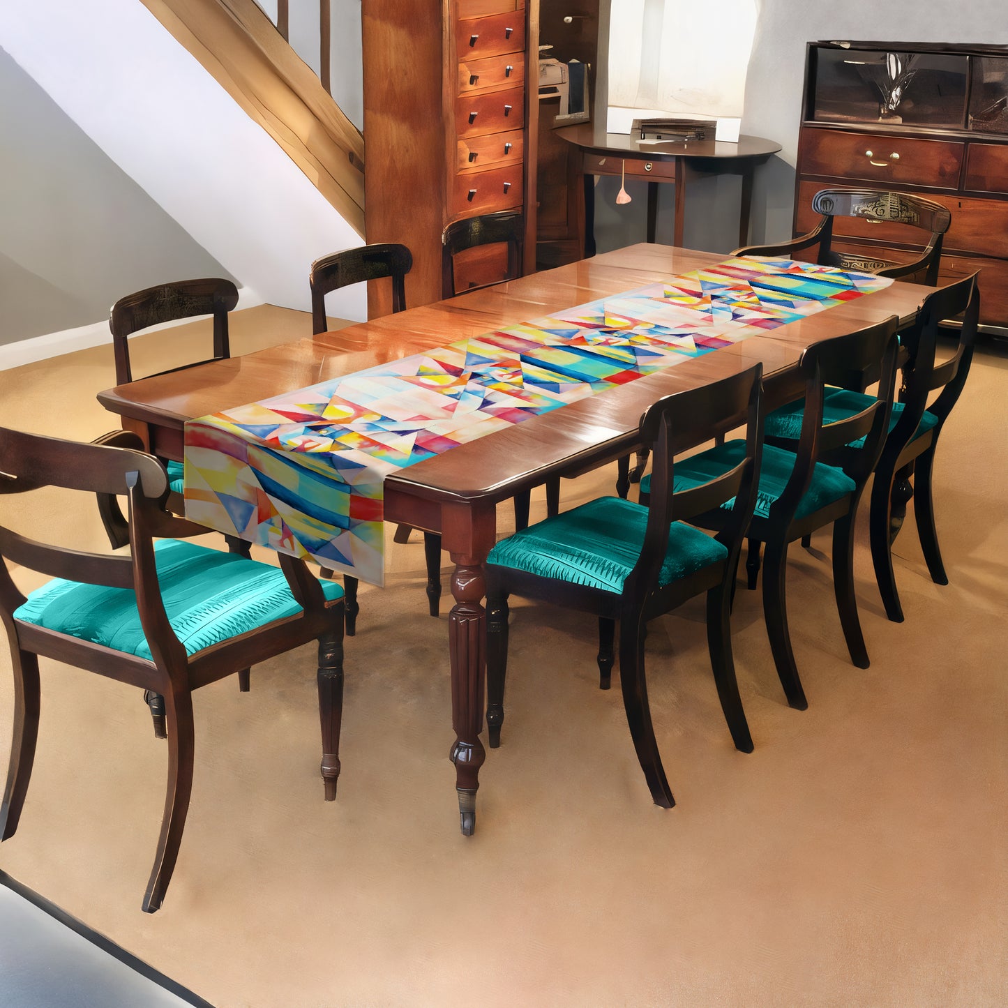 Dreaming Cubism Table Runner