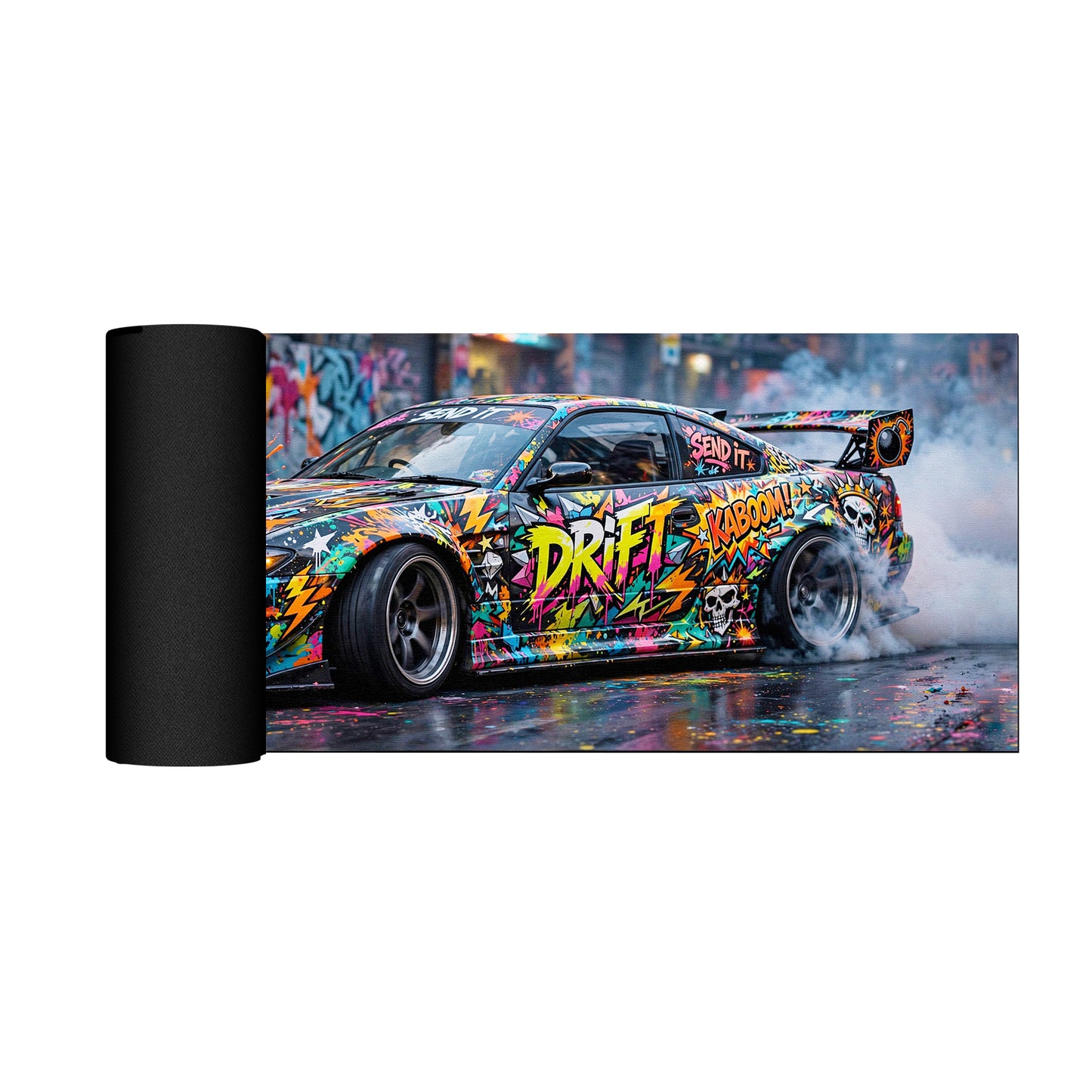 Drift Explosion Desk Pad
