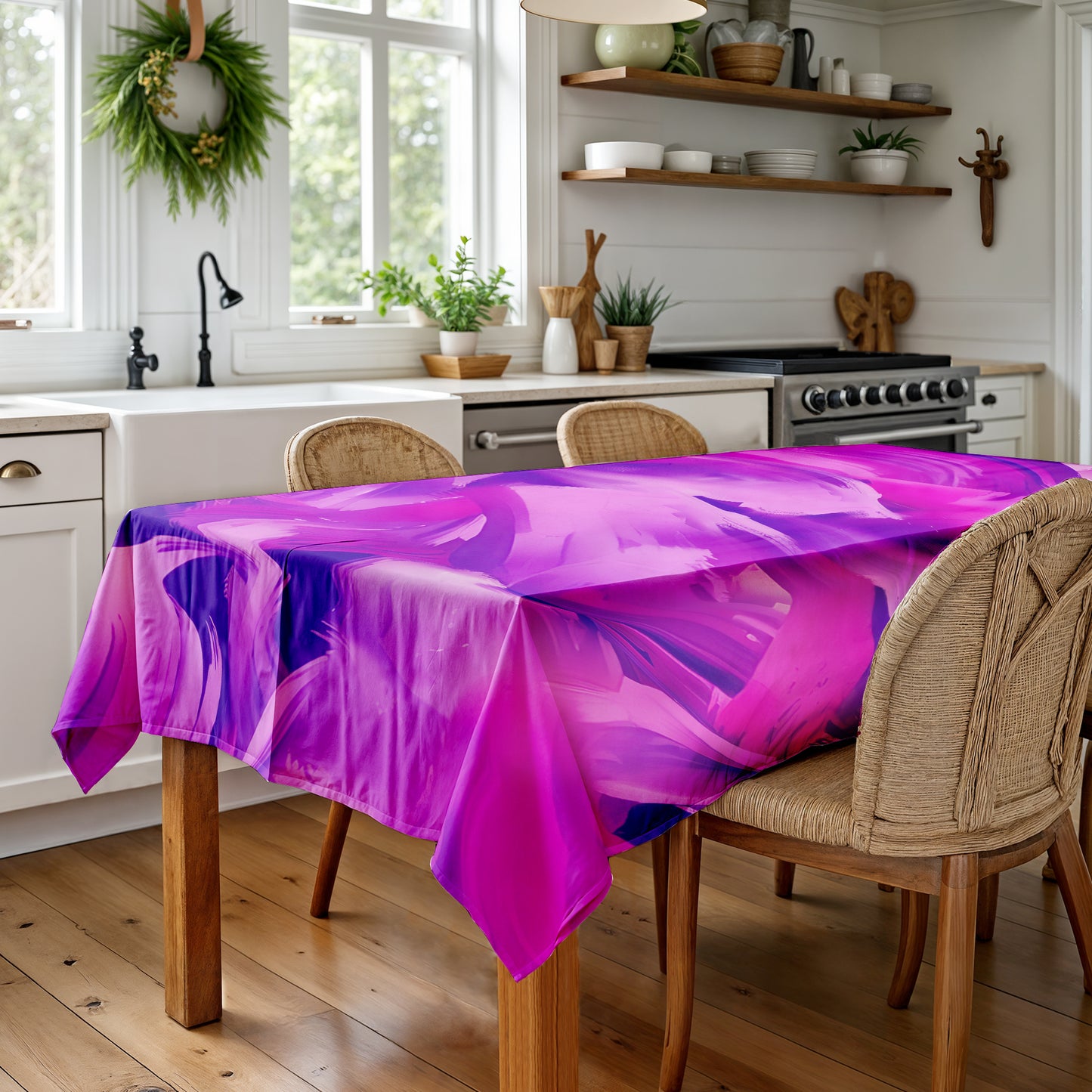 Drifting Pigments Rectangle Tablecloth