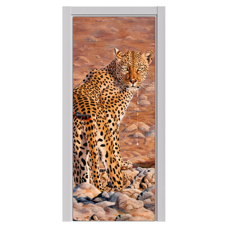 Drinking Water by Delene Lambert Door Decoupage