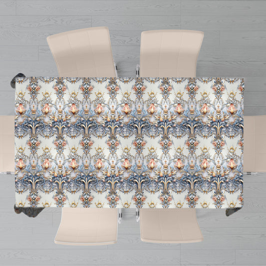 Duck Egg Grey Rectangle Tablecloth