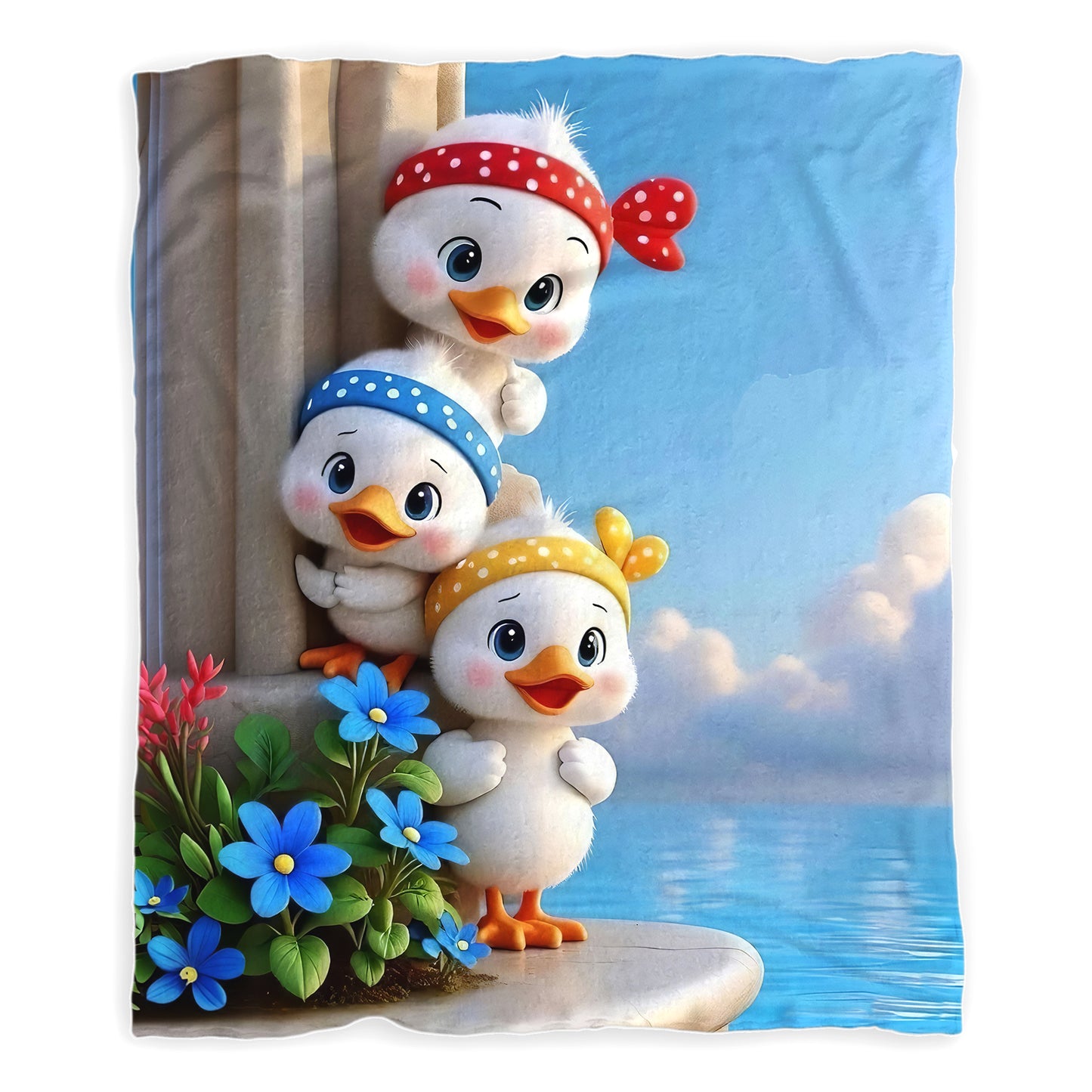 Duckie On The Run Minky Blanket