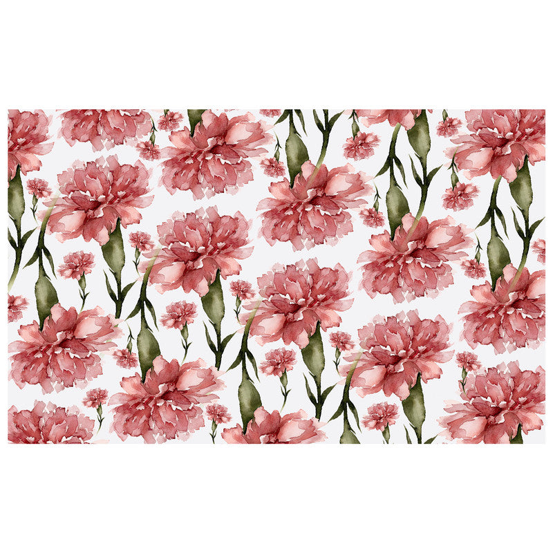 Dusky Red Flowers Rectangle Tablecloth by Mark van Vuuren