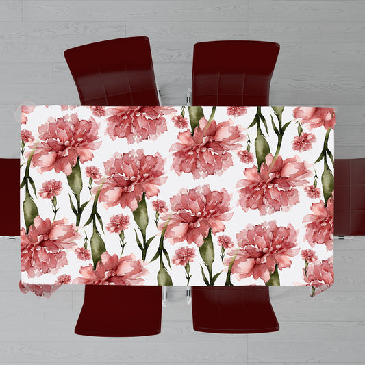 Dusky Red Flowers Rectangle Tablecloth by Mark van Vuuren