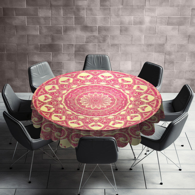 Dusky Rose Round Tablecloth