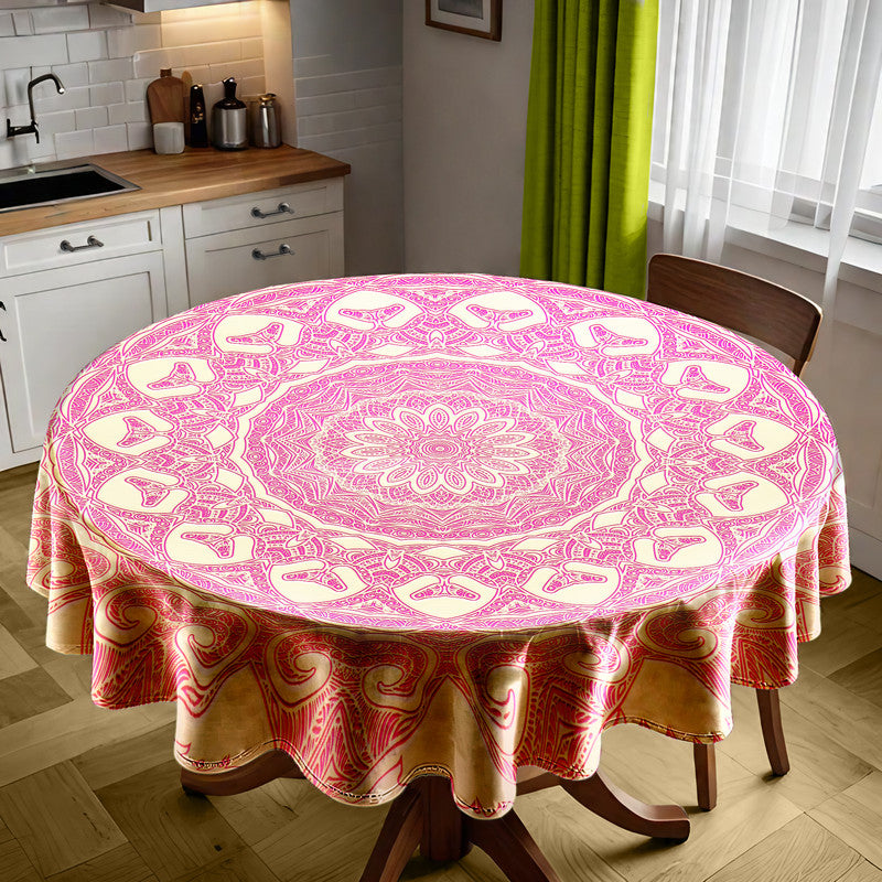 Dusky Rose Round Tablecloth
