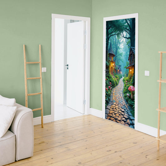 Dwarf Village Door Decoupage