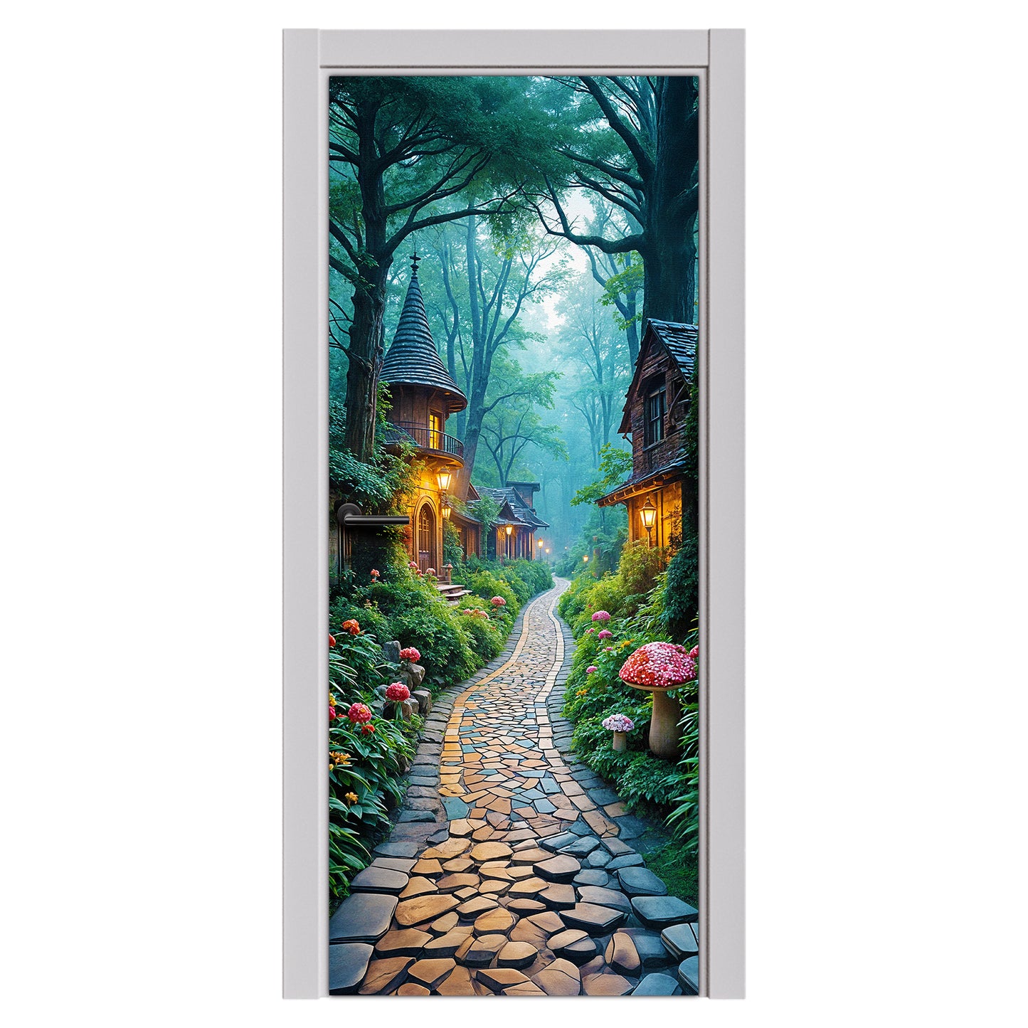 Dwarf Village Door Decoupage