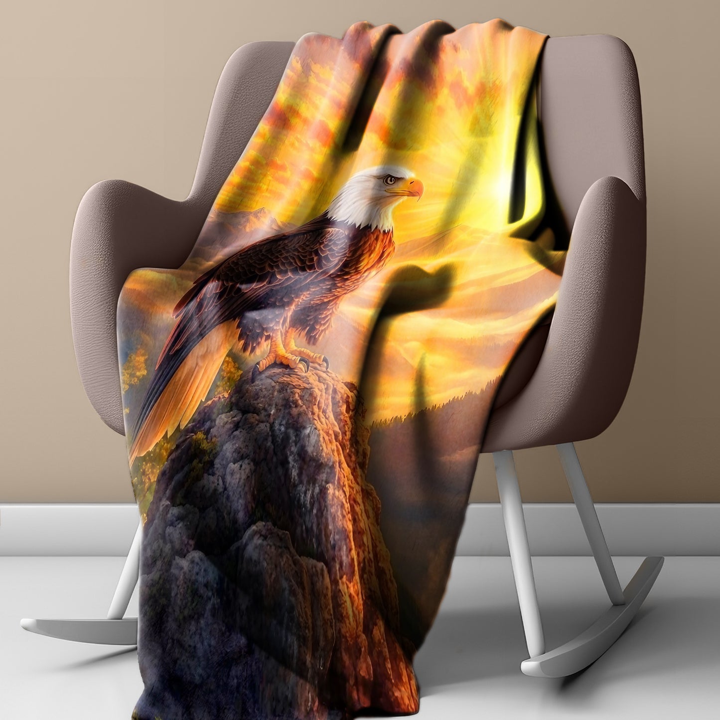 Eagle Wings Of Destiny Light Weight Fleece Blanket