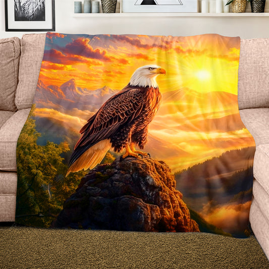 Eagle Wings Of Destiny Light Weight Fleece Blanket