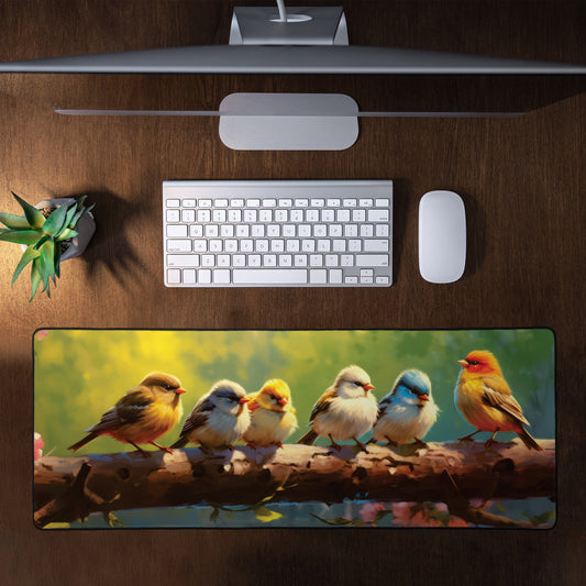 Early Morning Chats Large Desk Pad