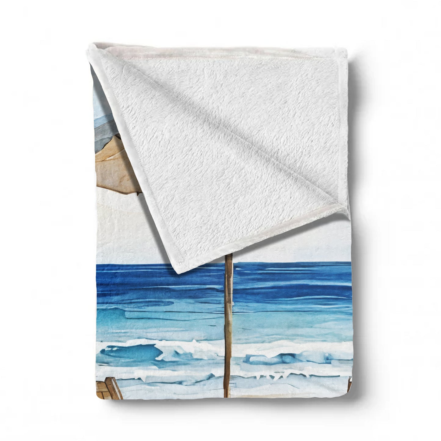 Early Morning on the Beach Light Weight Fleece Blanket