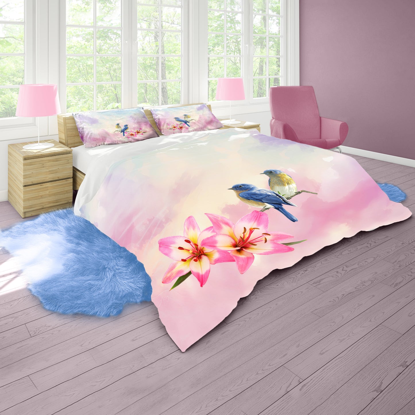 Early Morning Chat Duvet Cover Set