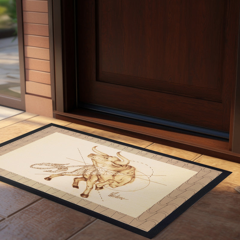 El Toro Door Mat by Nathan Pieterse