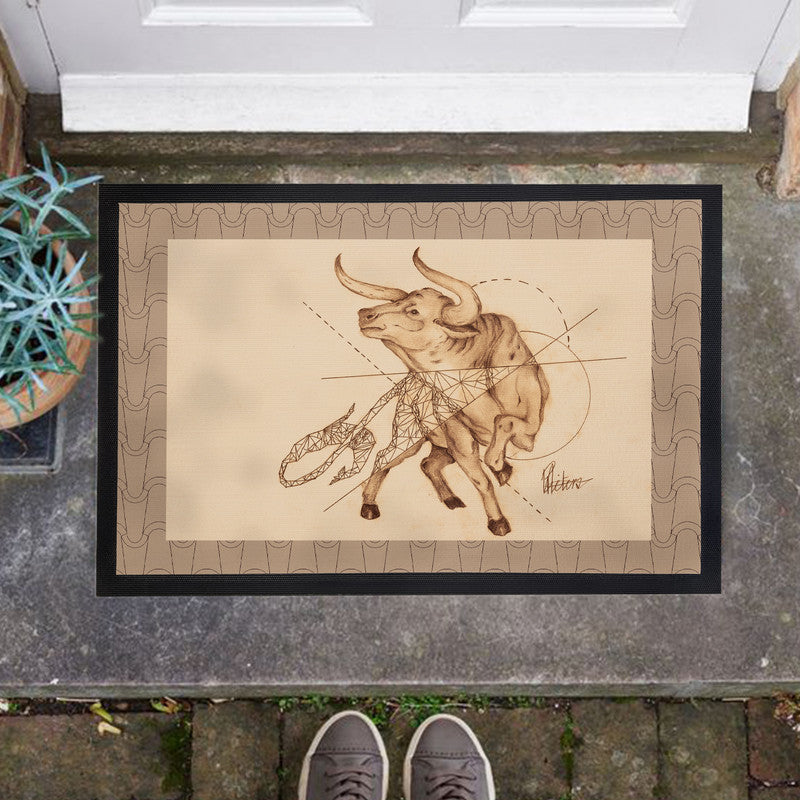 El Toro Door Mat by Nathan Pieterse