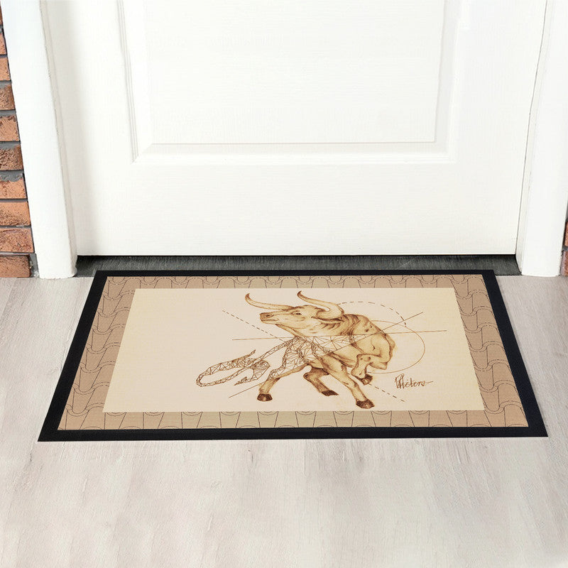 El Toro Door Mat by Nathan Pieterse
